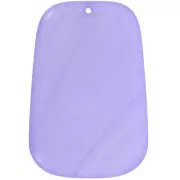 Pendente a trapezio in resina traslucida - 40x27 mm - marmo lavanda x1