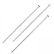 Spillo con testa piatta Argento 925 mm. 60x3x0.8 x6