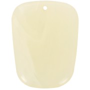 Pendente a trapezio in resina traslucida - 28x22 mm - Marmo avorio x1|raw }}