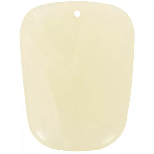 Pendente a trapezio in resina traslucida - 28x22 mm - Marmo avorio x1