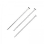 Spillo con testa piatta Argento 925 mm. 40x3x0.8 x6