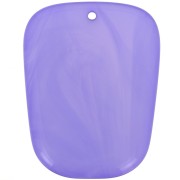 Pendente a trapezio in resina traslucida - 28x22 mm - marmo lavanda x1|raw }}