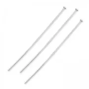 Spillo con testa piatta Argento 925 mm. 60x2x0.6x10