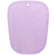 Pendente a trapezio in resina traslucida - 28x22 mm - Marmo glicine x1|raw }}