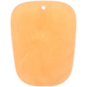 Ciondolo a trapezio in resina traslucida - 28x22 mm - Arancione marmorizzato x1|raw }}