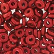 O Bead 4 mm Red Metallic Mat x5g