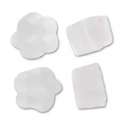 Farfalle per orecchini Fleur mm.4.5 Transparent  x200