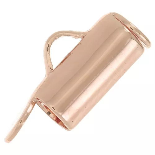 Terminale per tessitura perle Miyuki rocaille e delica 8 mm - Oro rosa x10