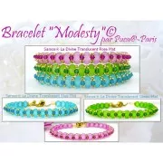 Perle in vetro Samos® di Puca® 7x5 mm - La Divine Translucent Peach Mat x10g