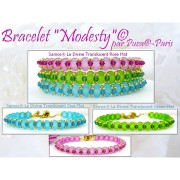 Perle in vetro Samos® di Puca® 7x5 mm La Divine Translucent Terracotta Mat x10g