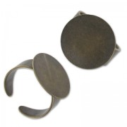 Base per incollare mm. 18 bronzo x1|raw }}