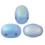 Perle in vetro Samos® di Puca® 7x5 mm Blue Opal Mat AB x10g|raw }}