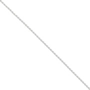 Catena a maglia Paloma 0,7 mm, placcata argento fino x 1 m