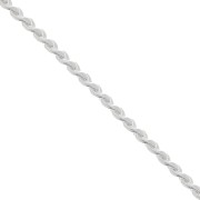 Catena a maglia Paloma 0,7 mm, placcata argento fino x 1 m