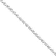 Catena a maglia Paloma 0,7 mm, placcata argento fino x 1 m