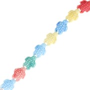 Perle Tartarughe in ceramica 19x15 mm - Multicolore x31cm|raw }}