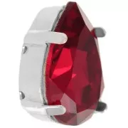 Castone PureCrystal 4320 pera mm. 18x13 Argentato