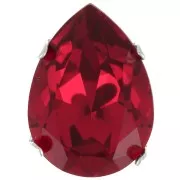 Castone PureCrystal 4320 pera mm. 18x13 Argentato