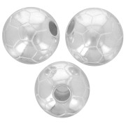 Perlina rotonda - calcio 9 mm - Placcato argento x1|raw }}
