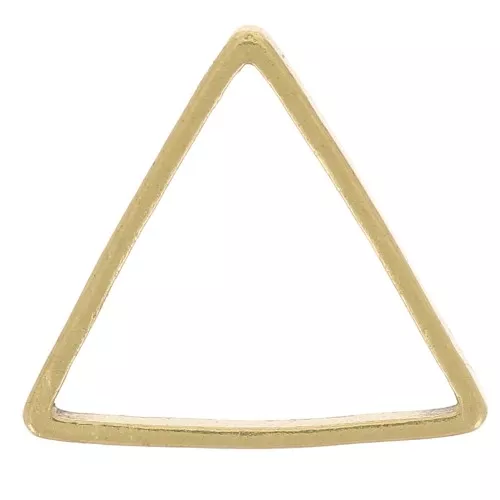 Anello di montaggio e tessitura a triangolo 9x10 mm in ottone grezzo x1