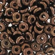 O Bead 4 mm Dark Bronze x5g