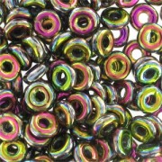 O Bead 4 mm Jet Vitrail Full x5g|raw }}