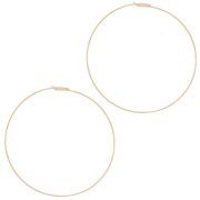 Orecchini a decorare mm. 45  x mm. 0.7 in Gold filled x2