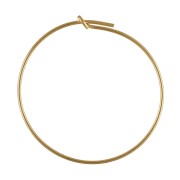 Orecchini a decorare mm. 30 x mm. 0.7 in Gold filled x2