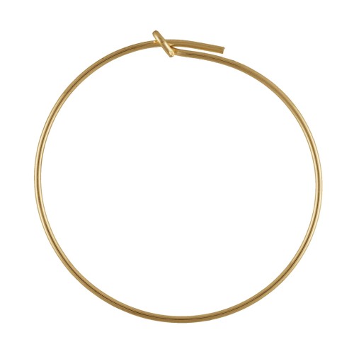 Orecchini a decorare mm. 30 x mm. 0.7 in Gold filled x2