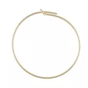 Orecchini a decorare mm. 25 x mm. 0.7 in Gold filled x2