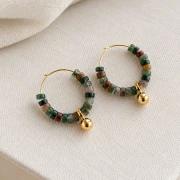 Orecchini da decorare 25 mm - Dorato x2