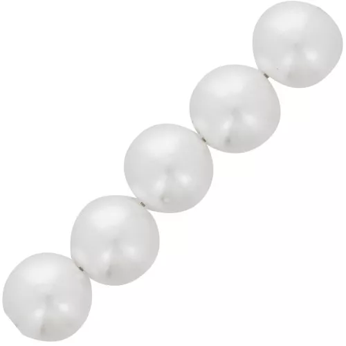 Perline rotonde 12 mm imitazione perla d'acqua dolce - Bianco perlato x30