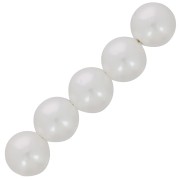 Perle rotonde d'acqua dolce da 14 mm - Bianco perlato x20