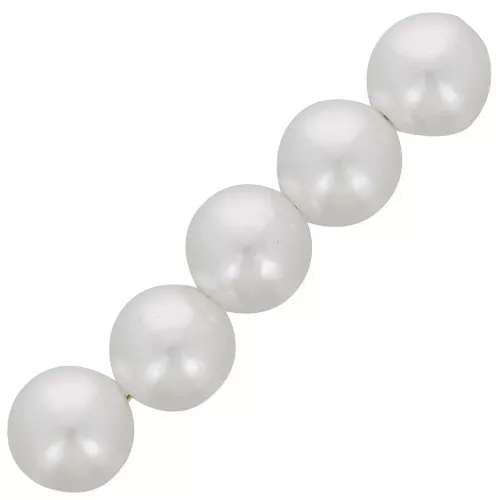 Perle rotonde d'acqua dolce da 16 mm - Bianco perlato x15