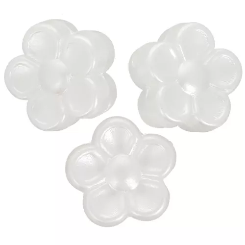 Perline a fiore 8 mm - imitazione perla d'acqua dolce - Perla crema x30
