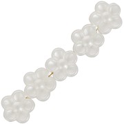Perline a fiore 8 mm - imitazione perla d'acqua dolce - Perla crema x30