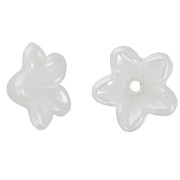 Fiori 10 mm - imitazione perla d'acqua dolce - Bianco perlato x20|raw }}