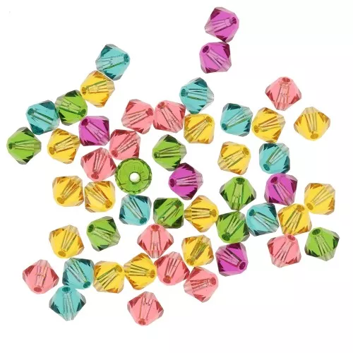 Mix di biconi PureCrystal 5328 4 mm Flamingo x50