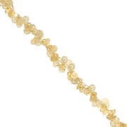 Catena teschio  mm.  7 dorato x cm.25