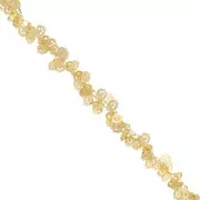 Catena teschio  mm.  7 dorato x cm.25