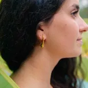 Orecchini a goccia 29x8 mm in acciaio inossidabile 316L x2