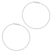 Orecchini da decorare mm. 25 x mm. 0.7 in Argento 925 x2|raw }}