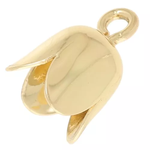 Copette con anellino 6 mm Dorato x10
