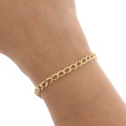 Catena a maglia mm. 4.5 dorato x m. 1