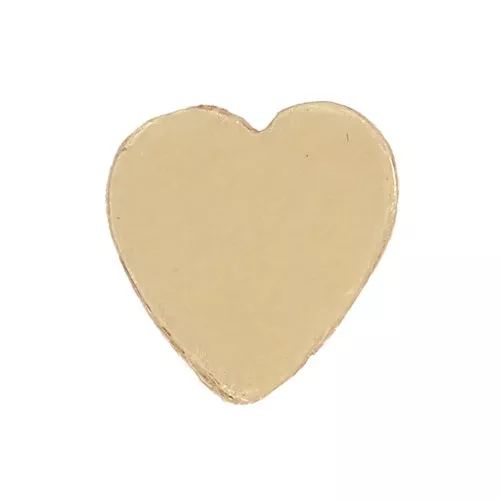 Elemento cuore da incollare 5 mm Gold filled x1