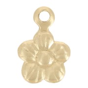 Ciondolo a forma di mini fiore da 6 mm -Gold filled x1|raw }}