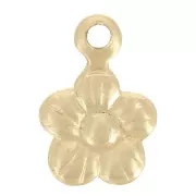 Ciondolo a forma di mini fiore da 6 mm -Gold filled x1