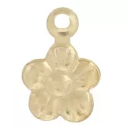 Ciondolo a forma di mini fiore da 6 mm -Gold filled x1