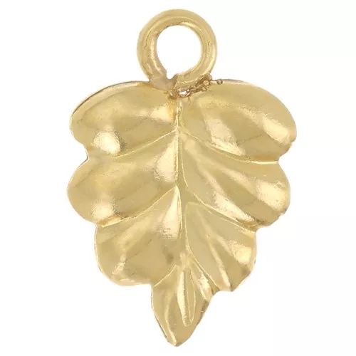 Ciondolo foglia 10x7 mm - Gold filled x1