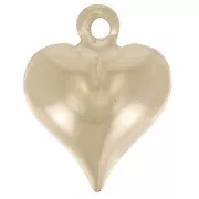 Ciondolo a cuore bombato 13x10 mm - Gold filled x1